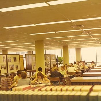 Thomas Jefferson Library - Students Studying, C. 1970s 2853