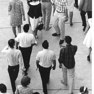 Students Walking on Campus, C. 1960s 2894