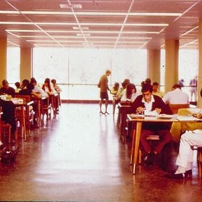 Students In Thomas Jefferson Library, C. Late 1960s 3603