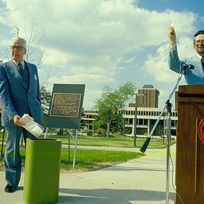 Burning the Last Bond Used to Buy Land for UMSL, 1979, 3748
