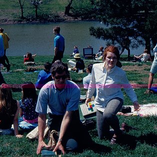 Students; Bugg Lake, C. 1960s-1970s 3839