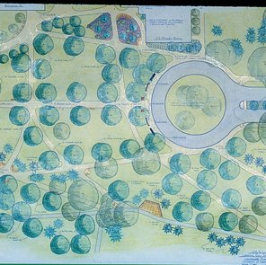 Landscape Plan in Front of Thomas Jefferson Library, C. 1977 3965