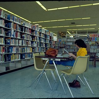 Barnes Library Interior, C. 1970s 3970