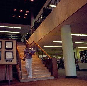 Thomas Jefferson Library Interior, C. 1970s 3971
