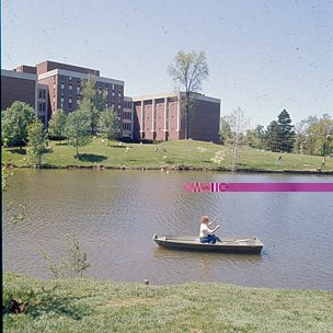 Woman In Boat On Bugg Lake, C. 1970s 4031