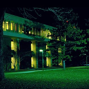Thomas Jefferson Library at Night, C. 1980s 4075