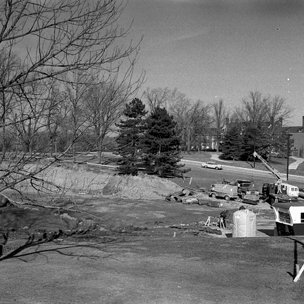 Excavating Site of Woods Hall, C. Late 1960s 4080
