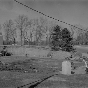 Excavating Site of Woods Hall, C. Late 1960s 4081
