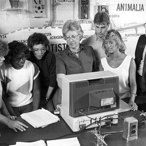 Ann Wilke and Chuck Granger with Biology Students, C. 1980s 4150