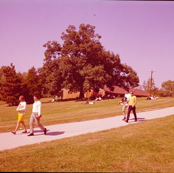 Students Walking by Fun Palace, C. Late 1960s-Early 1970s 4172