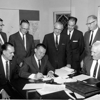 Normandy School Board Members/Ed Monaco, Ward Barnes and Others, C. Early 1960s (Also 1 4X5 Negative) 4222