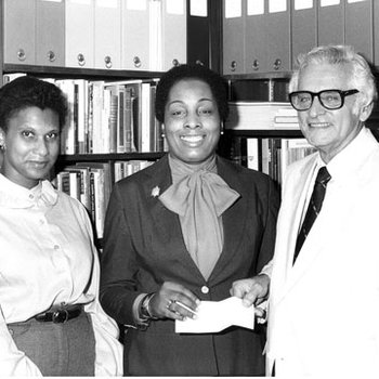 Black History Month/Ina Watson, Mary Brewster, Chancellor Grobman, C. 1980s 4342