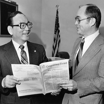 James Laue, Senator Spark Matsunaga, C. 1980 4349