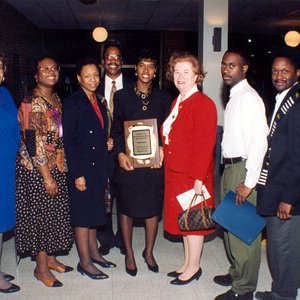 African-American History Month, Deborah Burris, Dr.Sheilah Clarke-Ekong, Chancellor Touhill, Nicholas Wren 4394