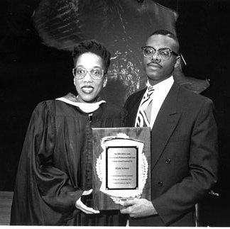 Black Faculty Professional Staff Association, Award Recipient, Mark Grimes, Dr. Priscilla Dowden,C. 1993 4398