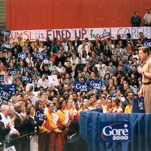 Al Gore Presidential Campaign, Mark Twain Gymnasium; 4527