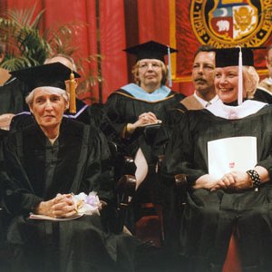 Commencement, Honorary Degree Recipient Sue Shear; Betty Van Uum 4816