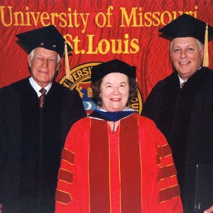 Commencement; Honorary Degree Recipients Whitney Harris (Lawyer, Professor, Philanthropist) and Mike Sears (V.P. Boeing) 4885