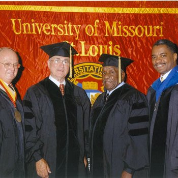 Commencement; Honorary Degree Recipients John Barriger IV and Martin Mathews; 4902