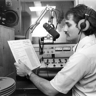 Romondo Davis, KWMU Announcer, C. 1970s-1980s (Original Print In MU Archives at Columbia) 4914