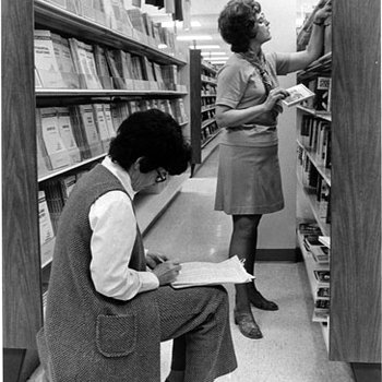 UMSL Bookstore Employees (Original Print in MU Archives at Columbia) 4922