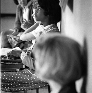 Students Waiting for Class, C. 1960s (Original Print In MU Archives at Columbia) 4956