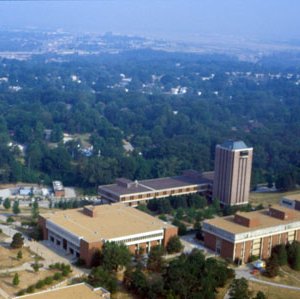 Aerial View Of Campus Looking West, C. 1970s; (Original Slide In MU Archives at Columbia) 4968