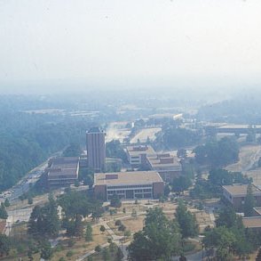 Aerial View Of Campus Looking North, C. 1970s; (Original Slide In MU Archives at Columbia) 4971