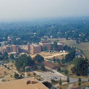 Aerial View Of Campus Looking South West , C. Late 1970s (Original Slide In MU Archives at Columbia) 5000