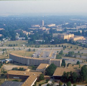 Aerial View Of Marillac Campus and North Campus, Looking North, C. 1980s (Original Slide In MU Archives at Columbia) 5012