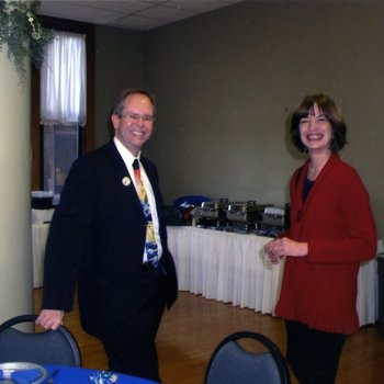 Continuing Education Holiday Luncheon, Clark Hickman, Karen Rohne, 2005 5038