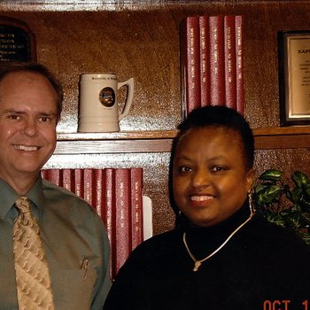 Dr. Clark Hickman, Brenda Shannon-Simms, Professional and Continuing Studies in College of Education 5197