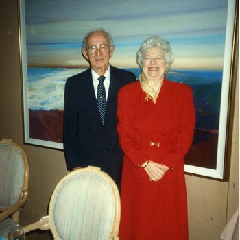 Dorothy Storrs Thompson, Senior Continuing Education Coordinator (C, 1971-1979) with Husband 5221