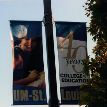 UMSL South Campus, 40Th Anniversary Banner 5249