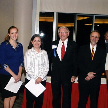 College Of Business Honors Banquet, Keith Womer, Dean, Chancellor George and Students 5391