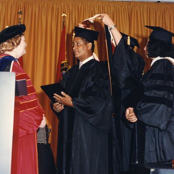 Commencement, Honorary Degree Recipient Fred Mckissack, August 1994 5531