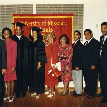 Commencement, Honorary Degree Recipients Fred Mckissack, Patricia Mckissack, and Family August, 1994 5537