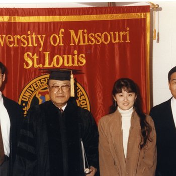 Commencement, Honorary Degree Recipient Yien-Si Tsiang, Sec-Gen For Presidnet Of China, and Family, January 1994 5547