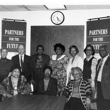 Marian Oldham Scholarship Committee, Charles Oldham (Standing Second from Left), C. 1990s 5636