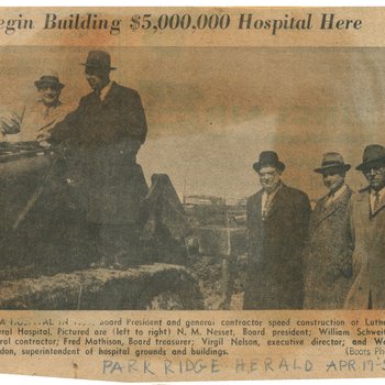 Begin Building $5,000,000 Hospital Here, 1958 April