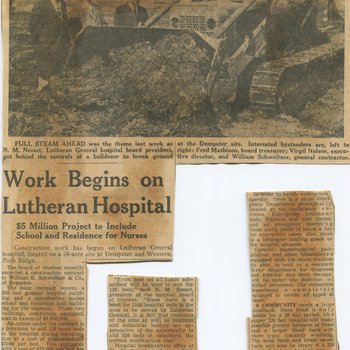 Work Begins on Lutheran Hospital, 1958 April