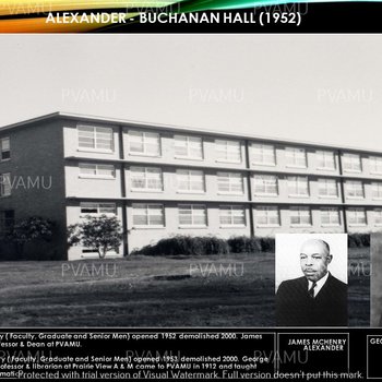 Alexander - Buchanan Hall Men’s Dormitory- 1952