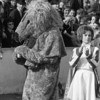 Billy Byerly in Lion Costume