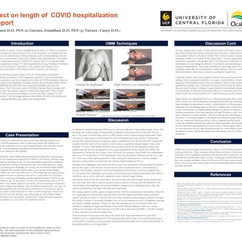 OMT Effect on Length of COVID Hospitalization: Case Report