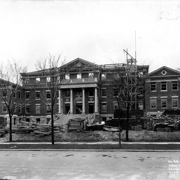 Construction of Children's Mercy Hospital: Independence Ave (April 19, 1917)