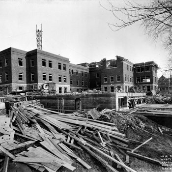 Construction of Children's Mercy Hospital: Independence Ave (March 19, 1917)