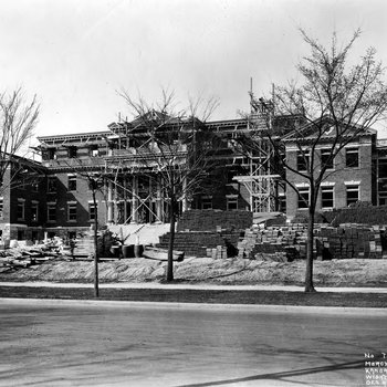 Construction of Children's Mercy Hospital: Independence Ave (March 29, 1917)