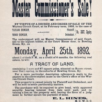 Master Commissioner's Sale! 3