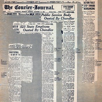 Newspaper Collage Criticizing Governor Albert Chandler