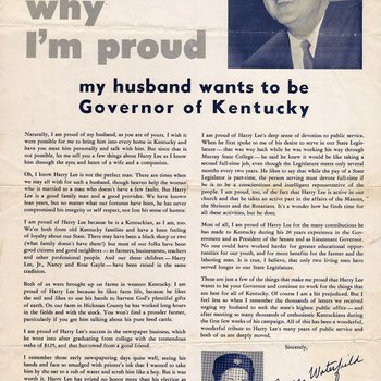 Why I'm Proud: My Husband Wants to Be Governor of Kentucky